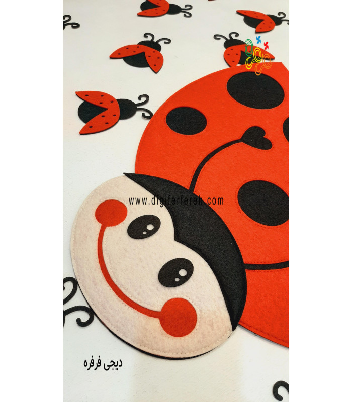 دکور در طرح گل و کفشدوزک