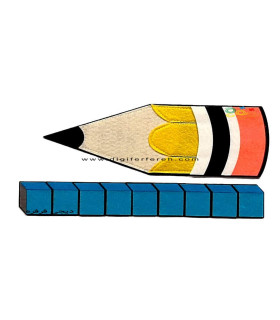 مداد 28 سانتی جهت اندازه گیری- زرد