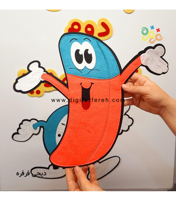 پاکن نمدی و مگنتی برای تزیین در