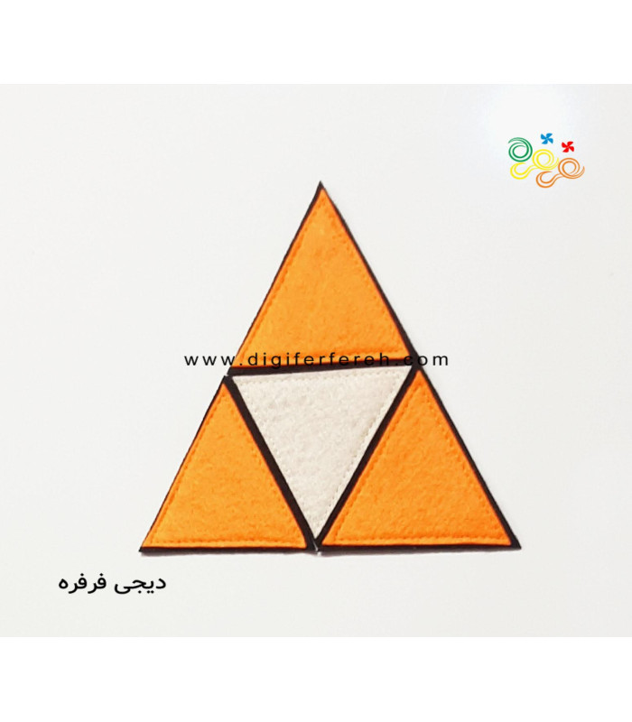 پک 5 تایی مثلث 7x7cm - الگویابی