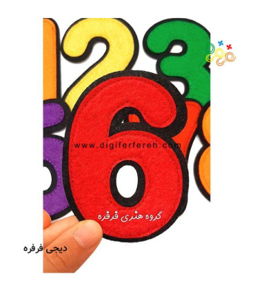اعداد انگلیسی نمدی 10 سانتی