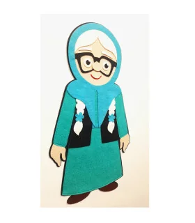 عروسک ننه سرما 45 سانتی مگنتی