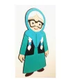عروسک ننه سرما 45 سانتی مگنتی