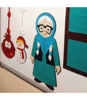 عروسک ننه سرما 45 سانتی مگنتی
