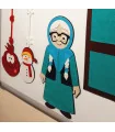 عروسک ننه سرما 45 سانتی مگنتی