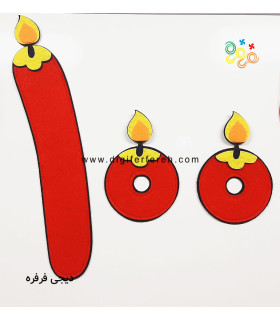 عدد 100 با تم شمع