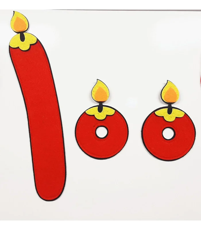 عدد 100 با تم شمع