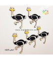 پک شتر مرغ 5 عددی مگنتی