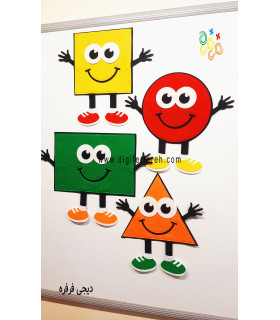 پک اشکال هندسی فانتزی و مگنتی- 4 عددی