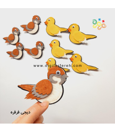 پک ده تایی بلبل و گنجشک