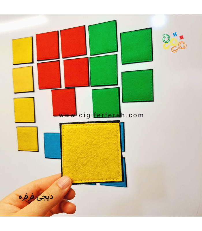 پک 20 عددی مربع در 4 رنگ