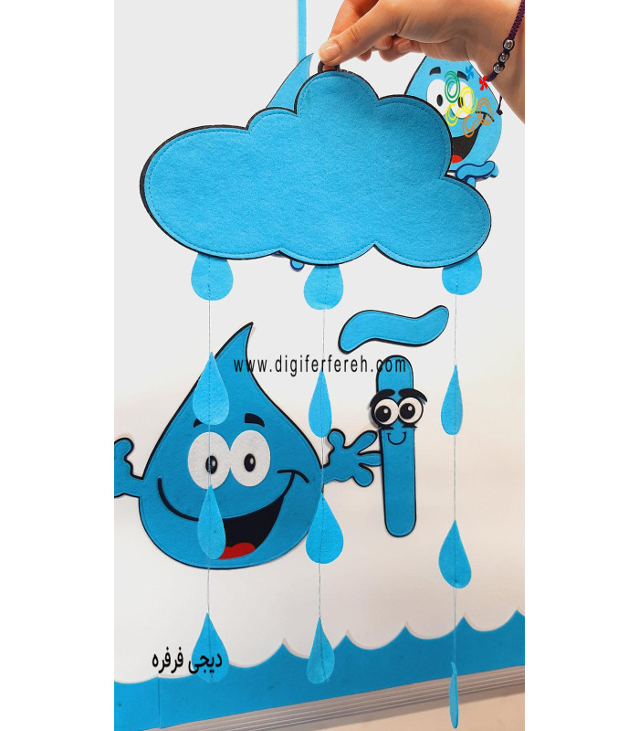 ابر و قطرات باران