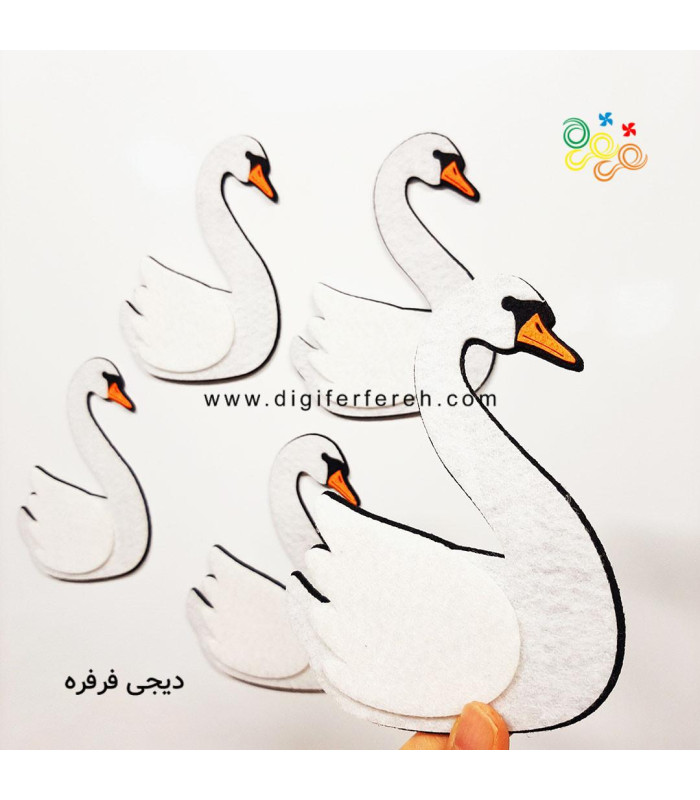 پک 5 عددی قو مگنتی