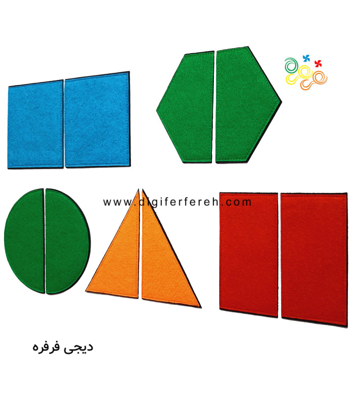 تقارن 5 شکل هندسی