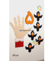پک 5 عددی کلاغ مگنتی