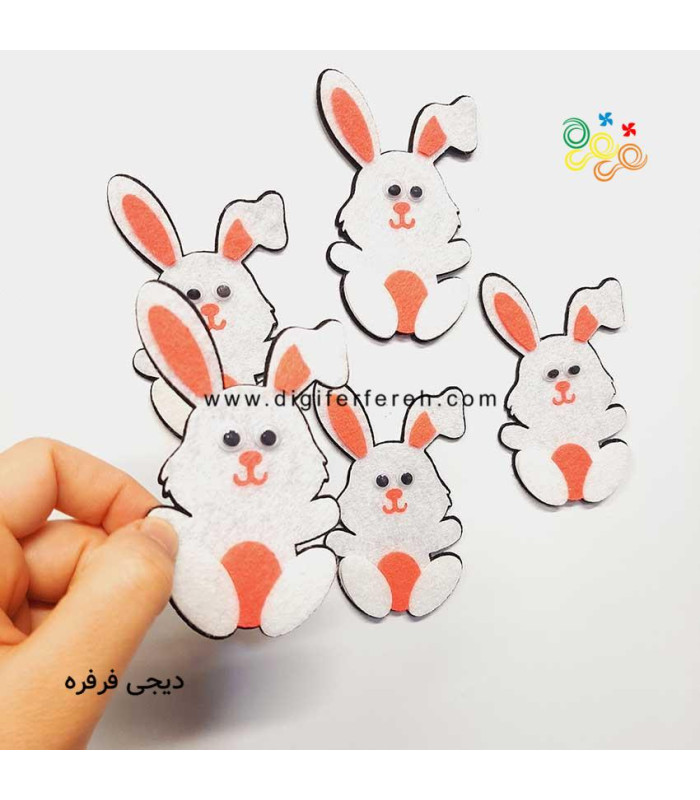 پک خرگوش 5 عددی مگنتی