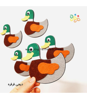 پک 5 عددی مرغابی مگنتی