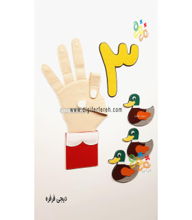 پک 5 عددی مرغابی مگنتی