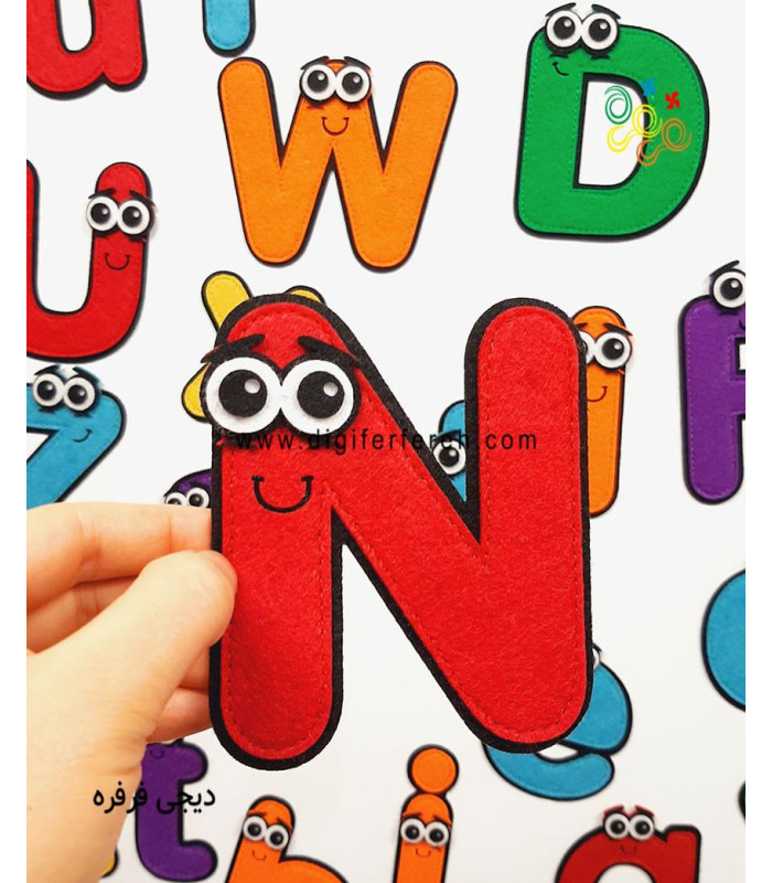 الفبای انگلیسی فانتزی سایز 11.5 سانتی