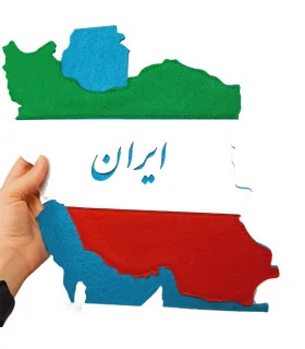 نقشه ی ایران با تم پرچم