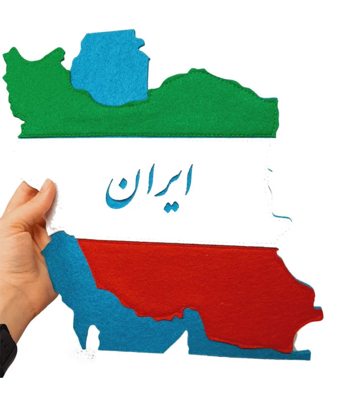 نقشه ی ایران با تم پرچم