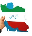 نقشه ی ایران با تم پرچم