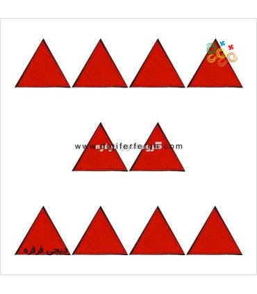  مثلث 7x7cm - الگویابی