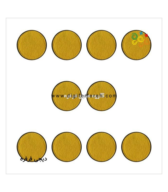  دایره 7x7cm - الگویابی