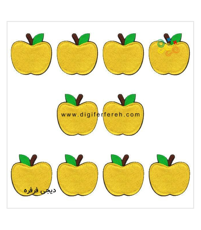 پک ده تایی سیب 7 سانتی