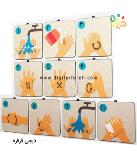 پک آموزشی مراحل شستشوی دست