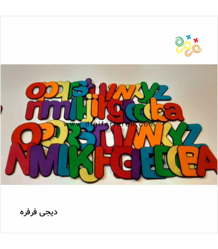 الفبای انگلیسی ساده سایز 11 سانتی