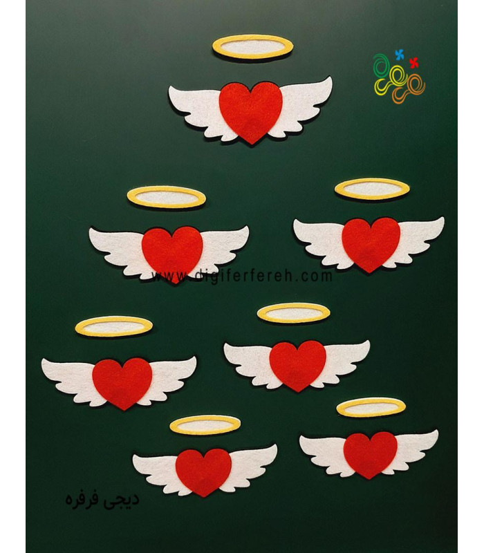 دکور رویایی جشن مادر با تم قلب و فرشته