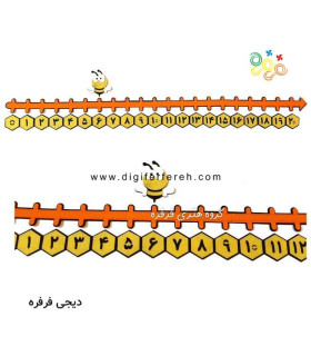 محور اعداد نمدی با زنبور - مغناطیسی