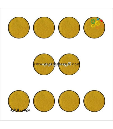  دایره 7x7cm - الگویابی