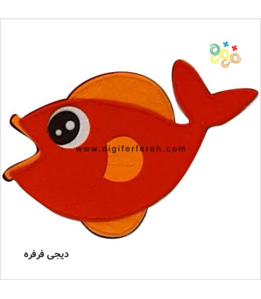 عروسک مگنتی ماهی - علامت بزرگتر