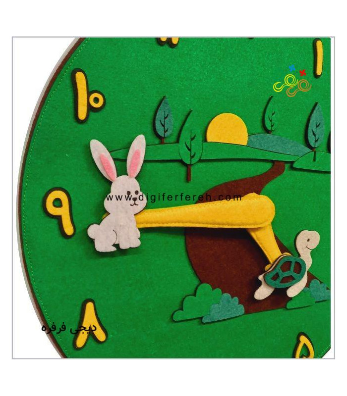 ساعت آموزشی مگنتی- مدل فارسی بدون دقیقه