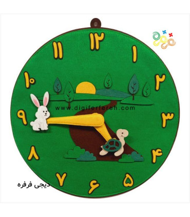 ساعت آموزشی مگنتی- مدل فارسی بدون دقیقه