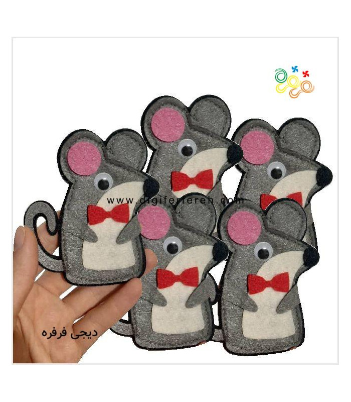 موش مگنتی 10 سانتی پک 5 تایی