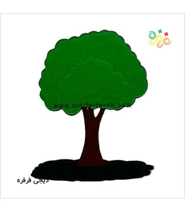 پک سایه مگنتی شامل درخت و سایه ها و خورشید