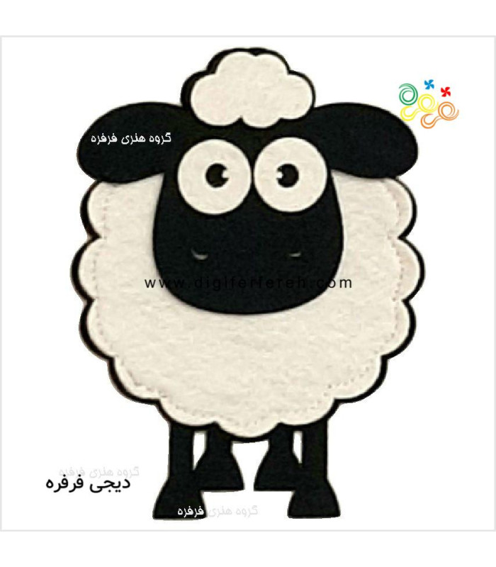 پک عروسک گوسفند و شتر مرغ مگنتی