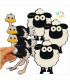 پک عروسک گوسفند و شتر مرغ مگنتی - 20 سانتی