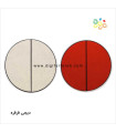 دایره 2 قسمتی مگنتی 2 عددی کرم و رنگی