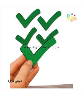 تیک سبز مگنتی پک 5 عددی